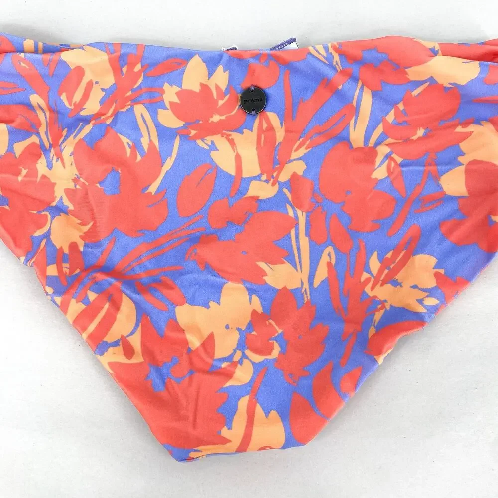 PRANA Women's Marta Bikini Bottom XS Pink Morning Glory Bloom Hipster NWT_7